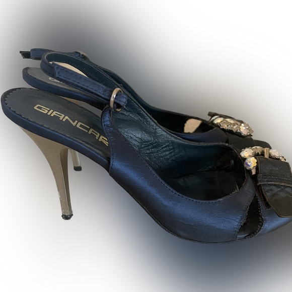 Giancarlo Paoli size 8 mid height sling back party heels - Picture 1 of 5